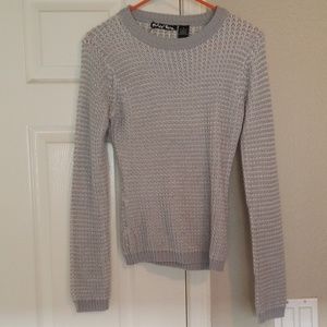 Grey knit sweater size medium